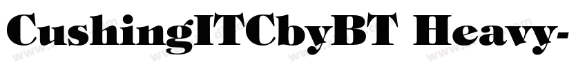 CushingITCbyBT Heavy字体转换 CushingITCbyBT Heavy字体转换